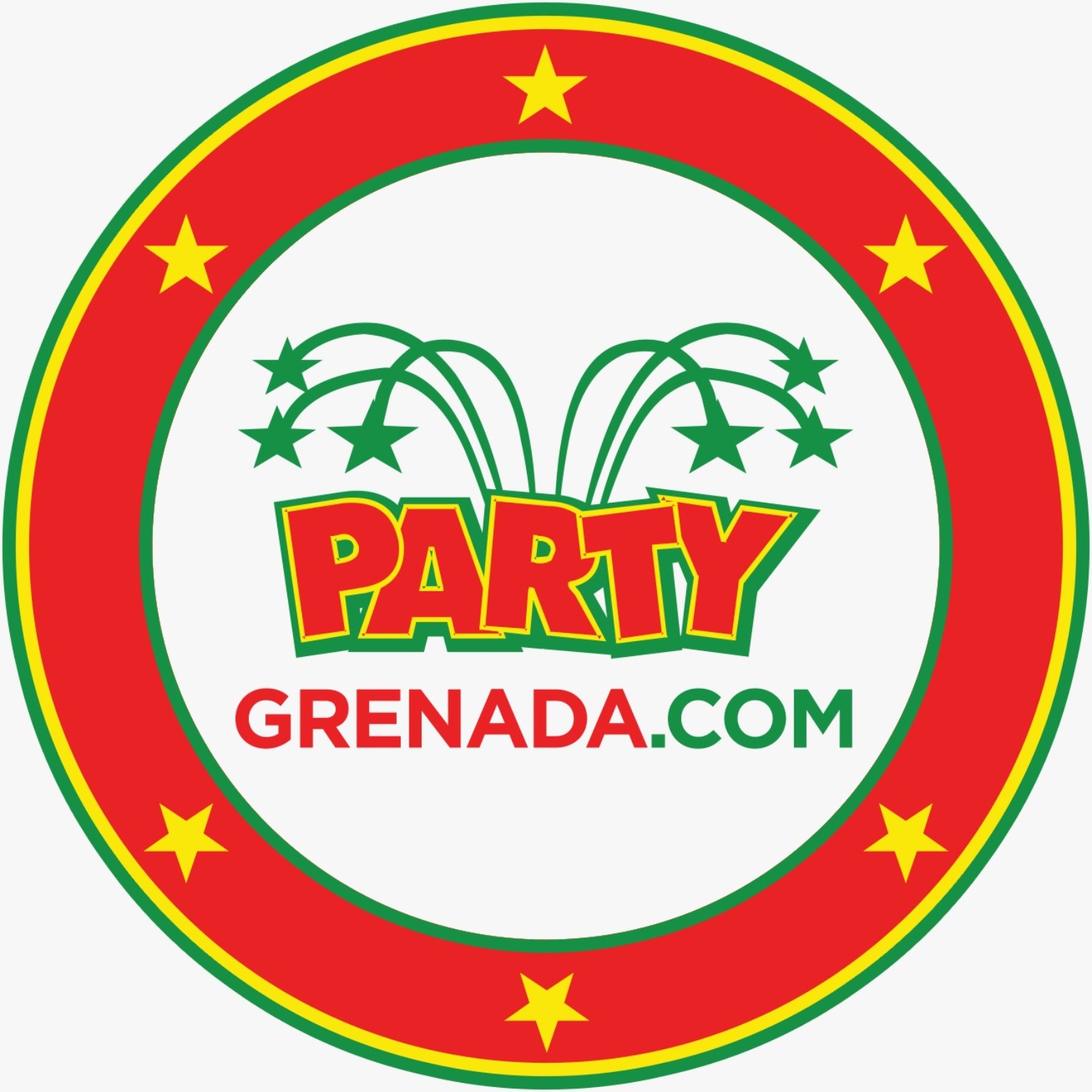 The Party Grenada circular logo